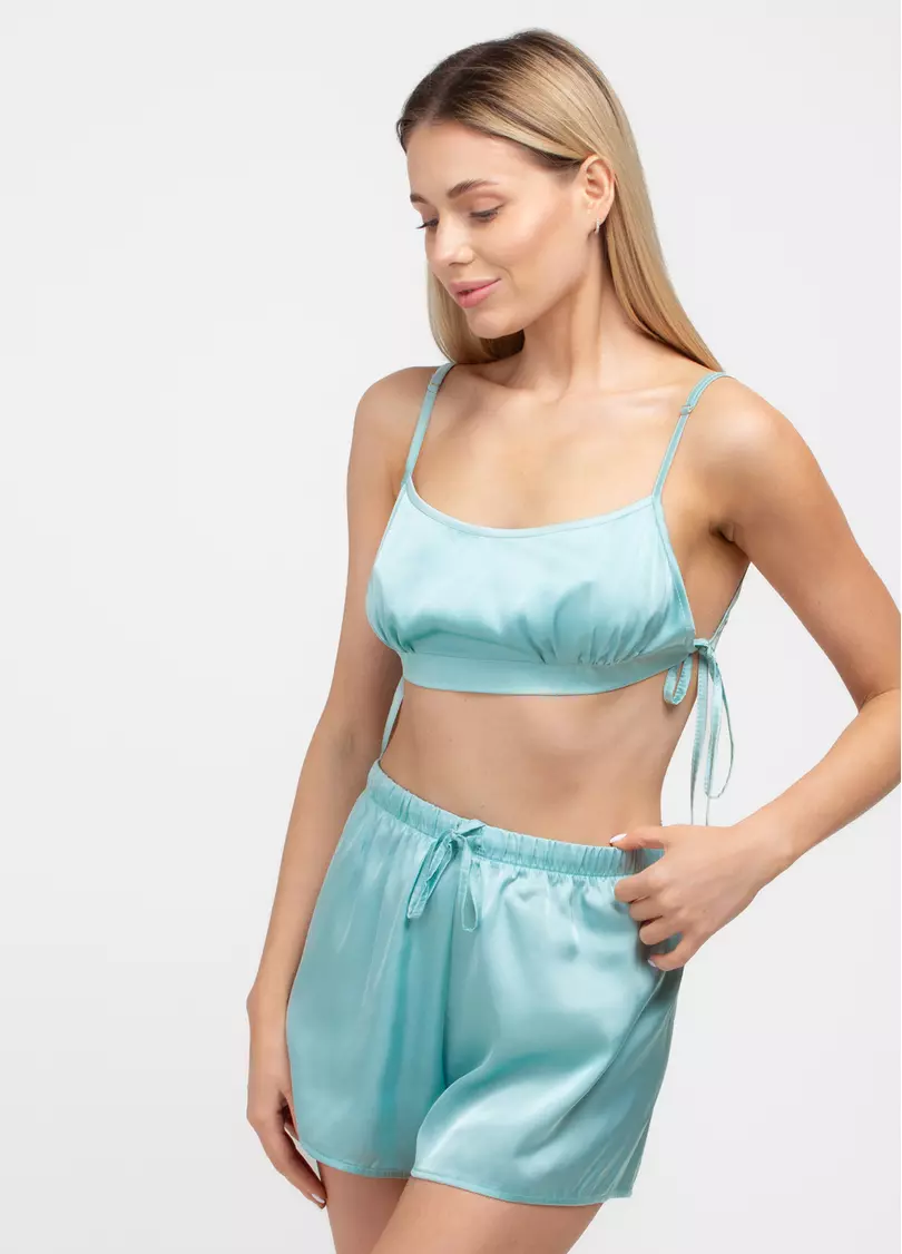 Шовкова піжама LEAFSONG 6702/050 gum leaf (зелений)