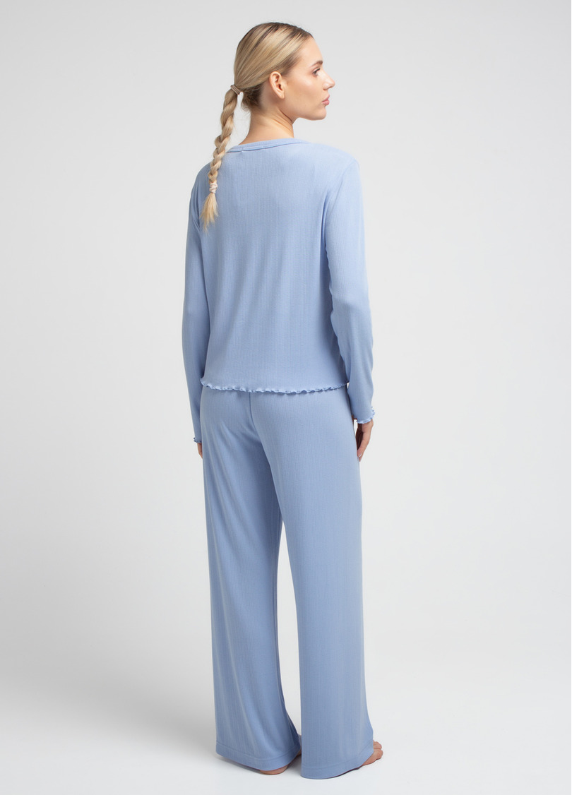 Піжама з ажурного трикотажу MALLOW 5346/310 cornflower blue (блакитний)