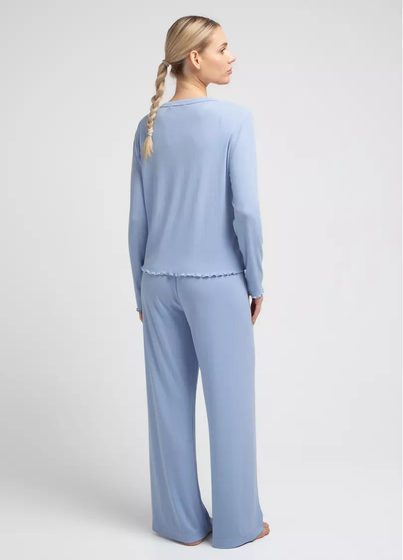 Пижама из ажурного трикотажа MALLOW 5346/310 cornflower blue (голубой)