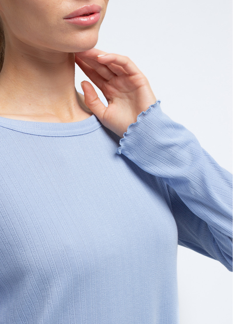 Піжама з ажурного трикотажу MALLOW 5346/310 cornflower blue (блакитний)