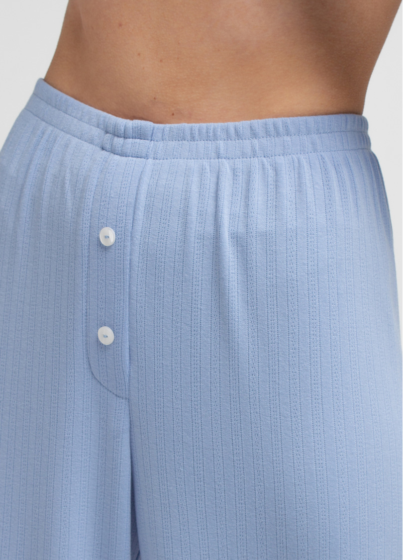 Піжама з ажурного трикотажу MALLOW 5346/310 cornflower blue (блакитний)