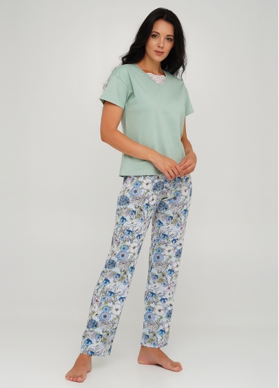 Комплект пижамы с футболкой и штанами OLIVE 5112/101