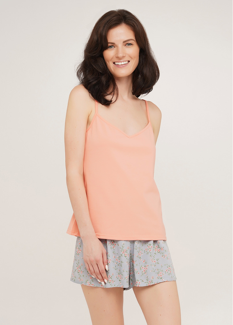 Бавовняний комплект піжами з шортиками ROSE 6024/100