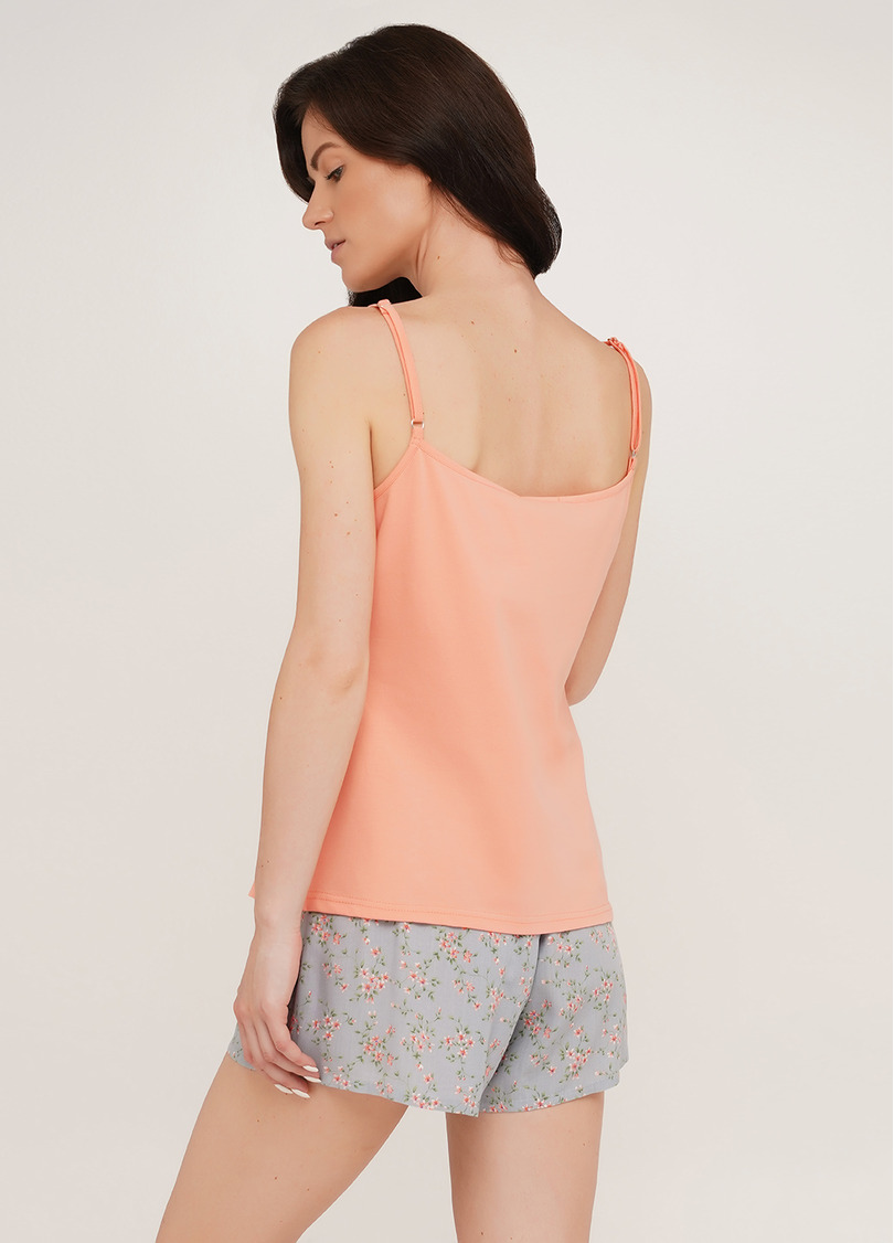 Бавовняний комплект піжами з шортиками ROSE 6024/100