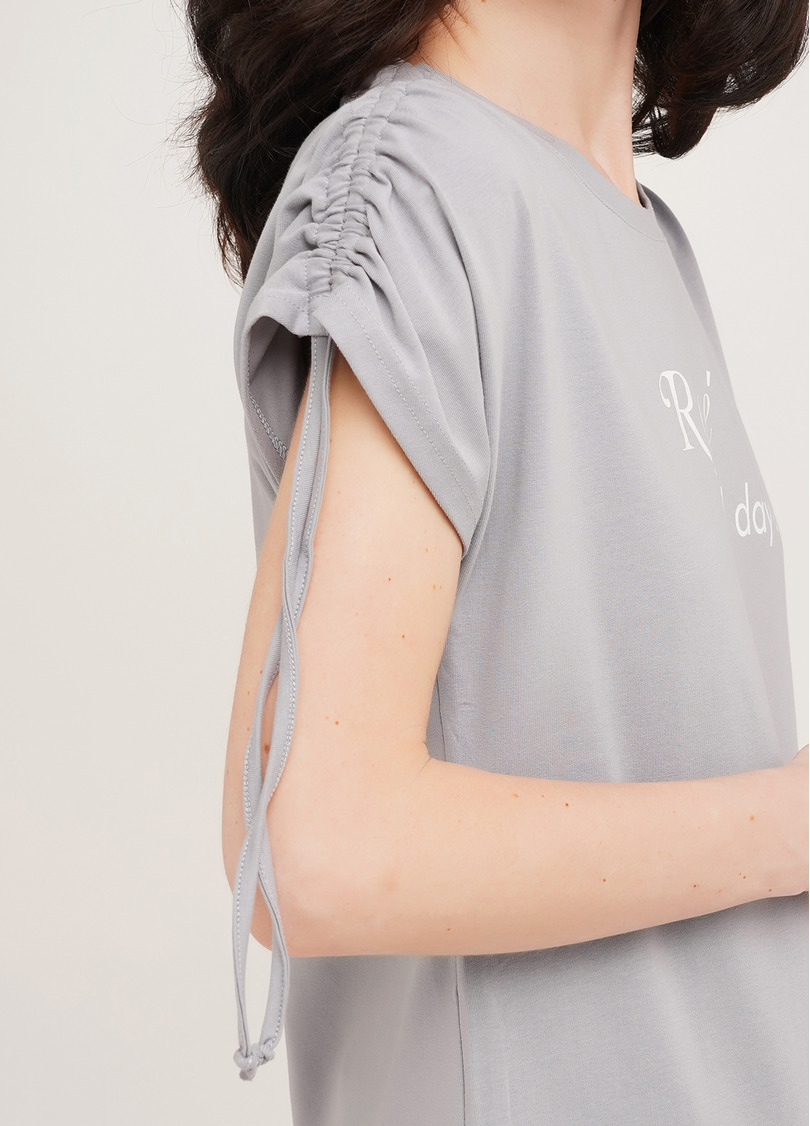 Бавовняна піжама з короткими рукавами та шортиками ROSE 6114/010