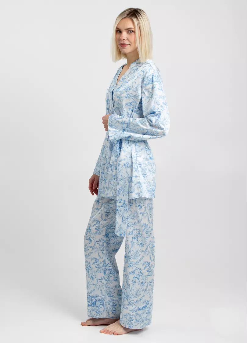 Шелковая пижама TOILE SILK 5512/050 (голубой)