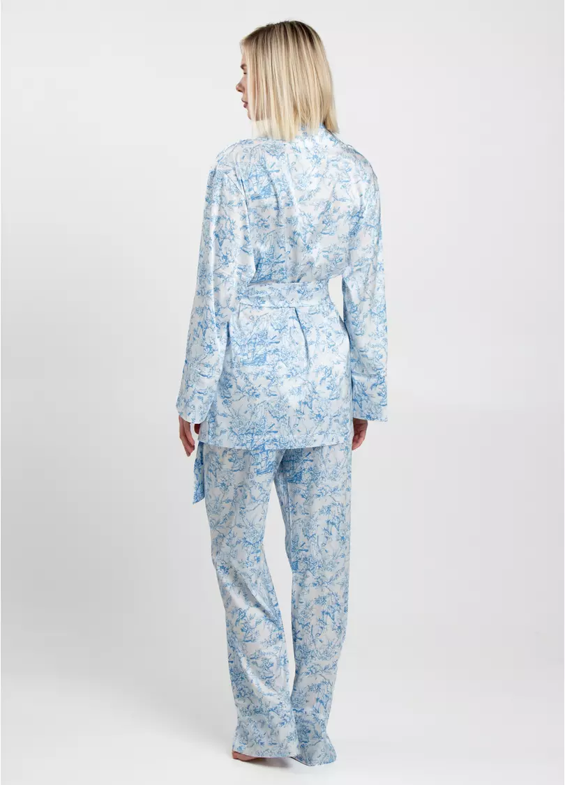 Шелковая пижама TOILE SILK 5512/050 (голубой)
