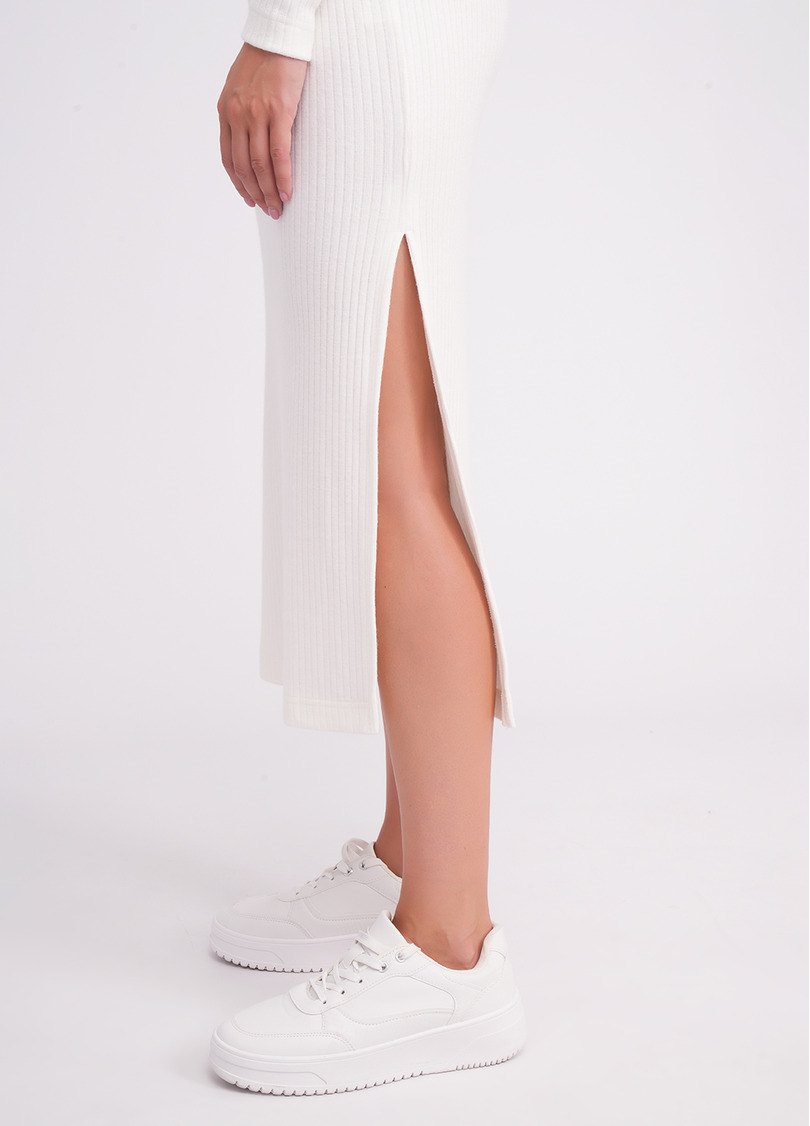 Трикотажное платье миди MOSSLINES 8809/150 white dove (белый)