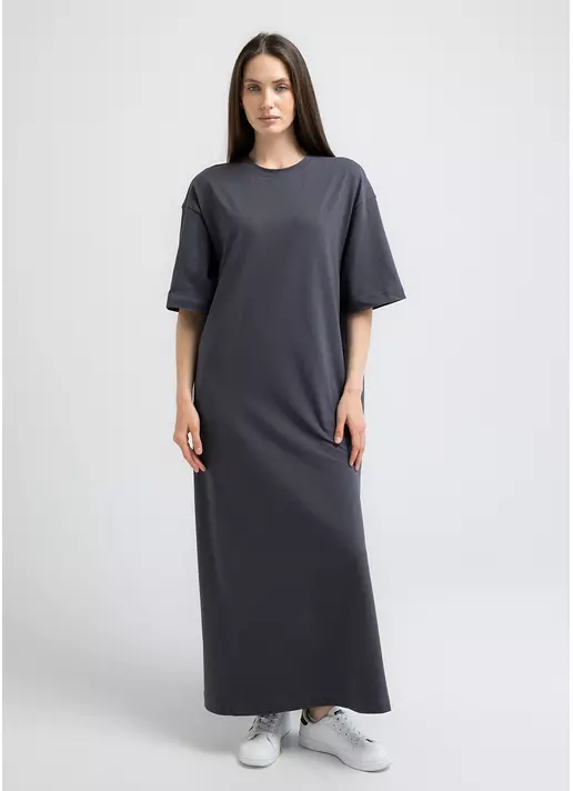 Платье-макси с разрезами STREET STYLE 8716/010 graphite (серый)