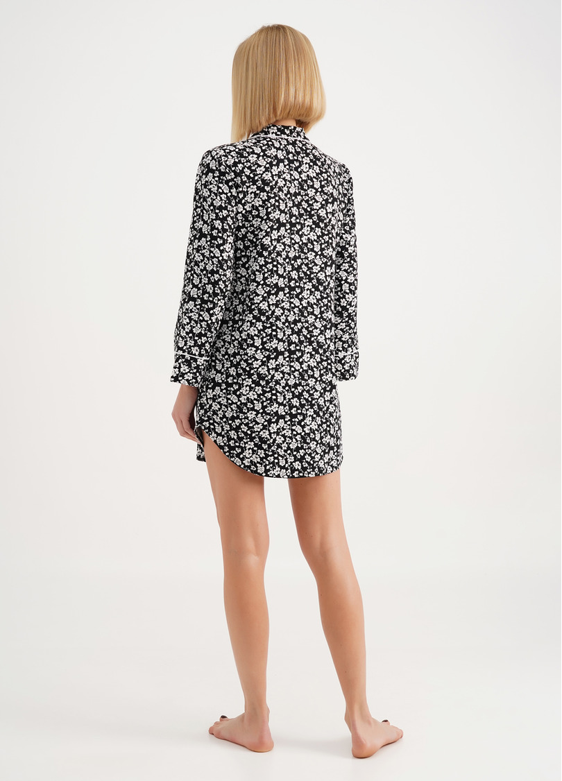 Сукня-сорочка у квітковий візерунок WILDFLOWERS 8804/040 black (чорний)