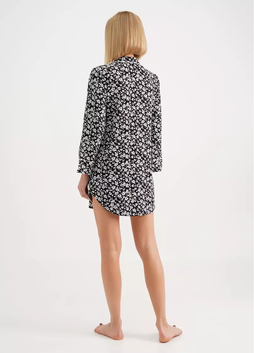 Сукня-сорочка у квітковий візерунок WILDFLOWERS 8804/040 black (чорний)