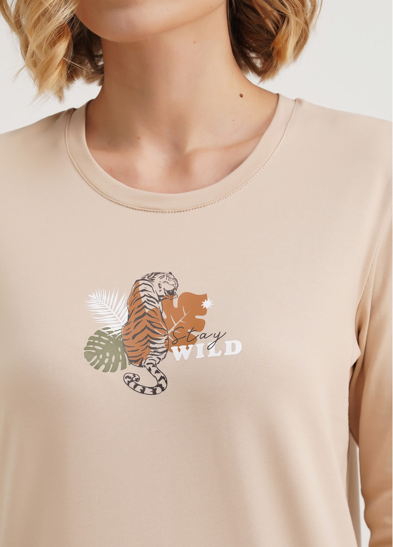 Ночная рубашка из хлопка AMOUR 8309/010 beige (бежевый)