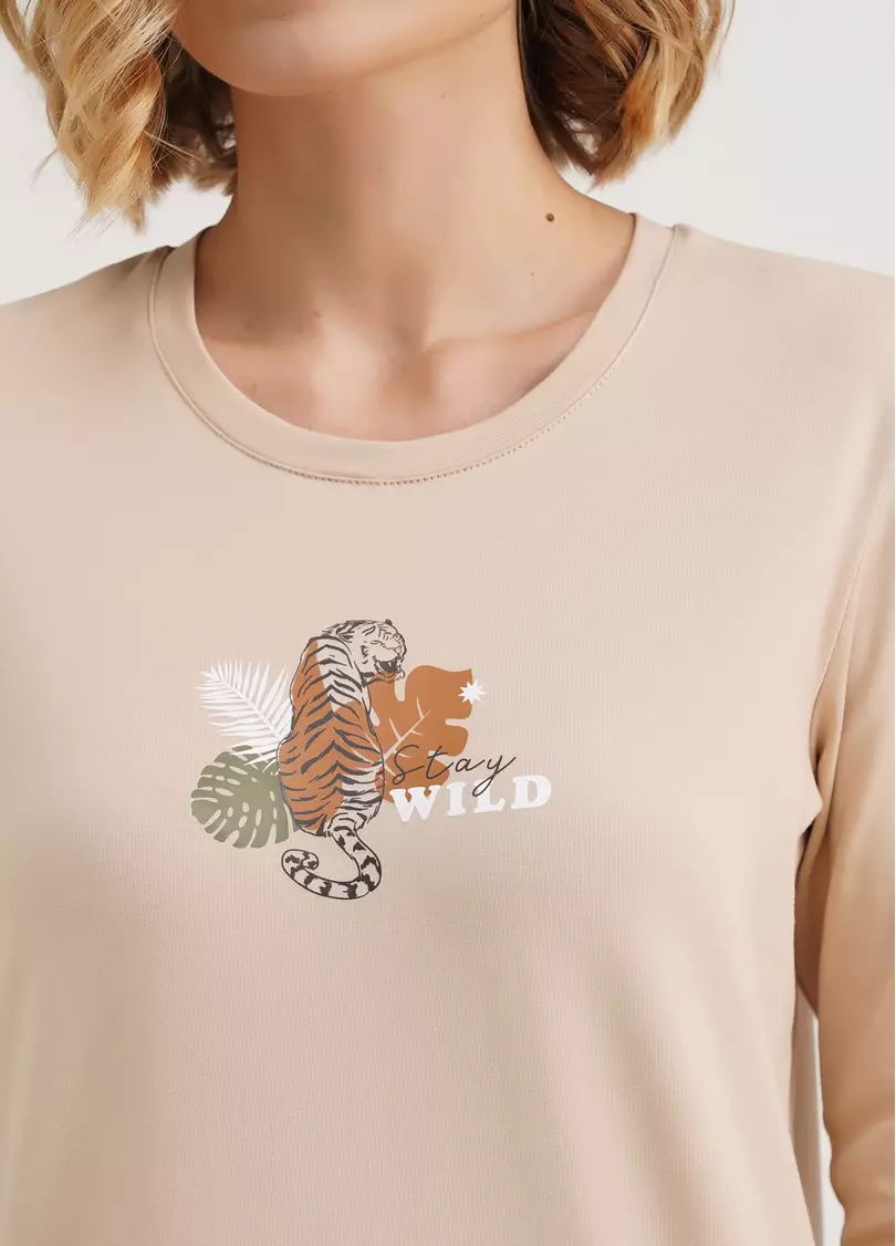 Ночная рубашка из хлопка AMOUR 8309/010 beige (бежевый)