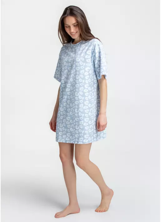 Ночная рубашка COTTON BLOOM 8121/010 (голубой)