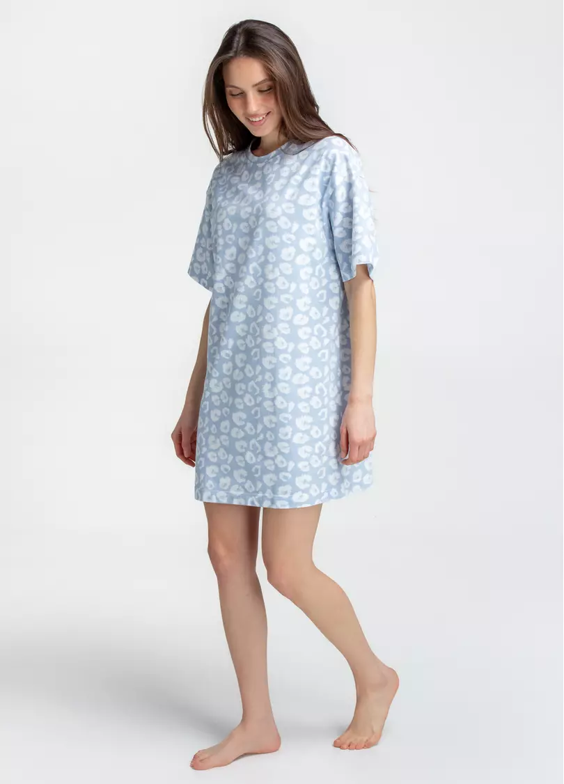 Ночная рубашка COTTON BLOOM 8121/010 (голубой)