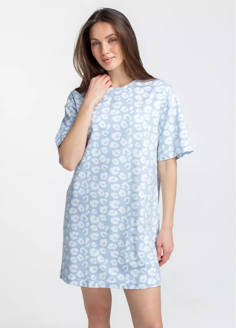 Ночная рубашка COTTON BLOOM 8121/010 (голубой)