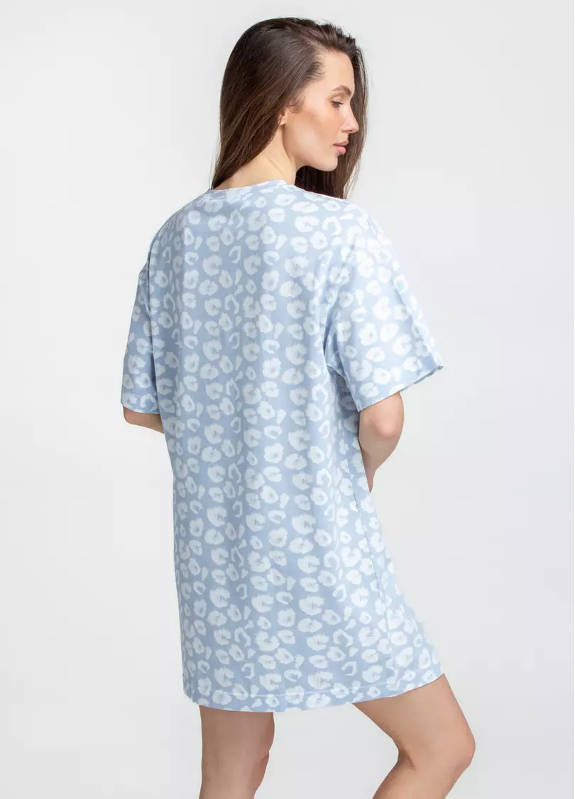 Ночная рубашка COTTON BLOOM 8121/010 (голубой)