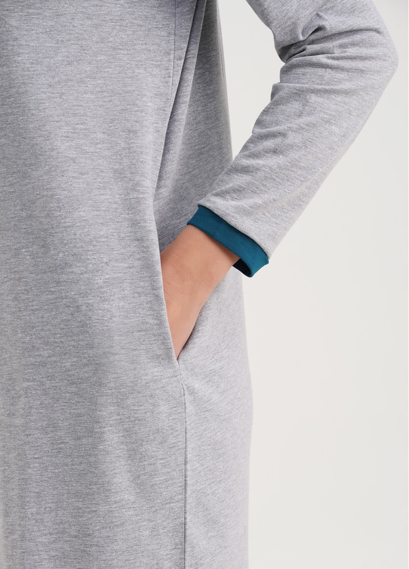 Ночная рубашка хлопковая FAVORITE TIME 8313/010 light grey melange (серый)