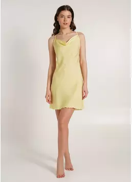 Нічна сорочка з жатого шовку FLORENCE 8005/050 yellow (жовтий)