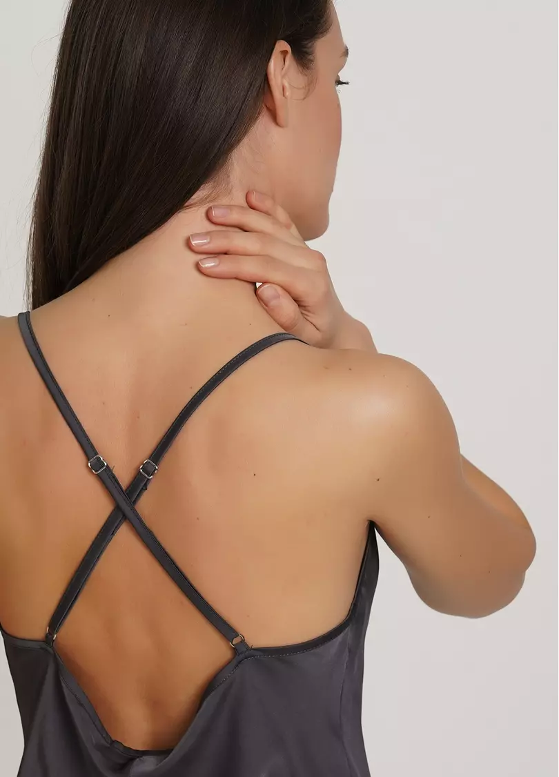 Ночная рубашка на бретелях HELENA 8005/050 griffel (серый)