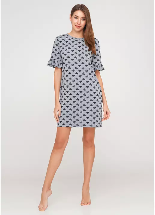 Сорочка нічна жіноча JE T'AIME 8216/030 grey (сірий)