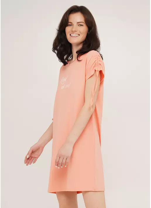 Короткая ночная рубашка из хлопка ROSE 8107/010