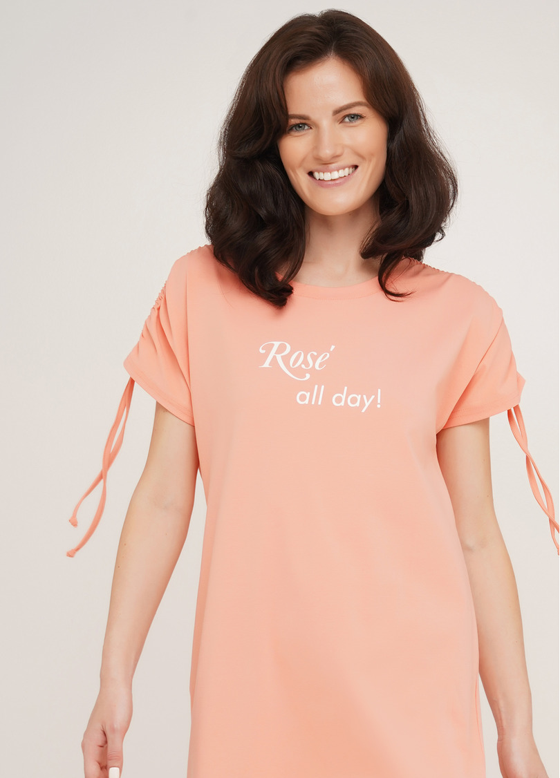 Коротка нічна сорочка з бавовни ROSE 8107/010