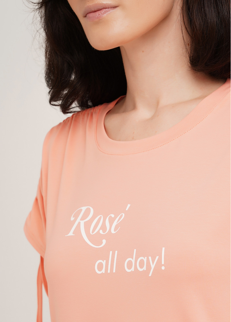 Коротка нічна сорочка з бавовни ROSE 8107/010