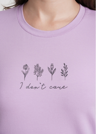 Нічна сорочка з карманами SPRING FLOWERS 8115/010 lilac (фіолетовий)