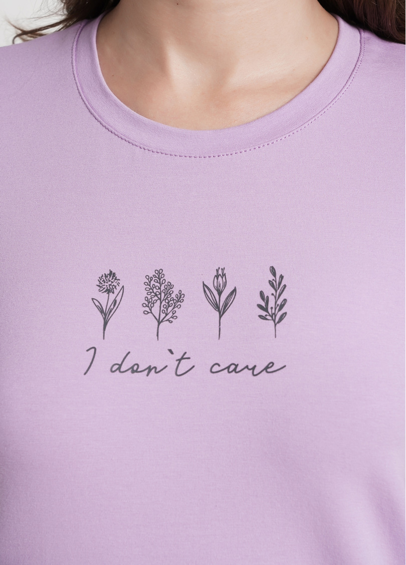 Ночная рубашка с карманами SPRING FLOWERS 8115/010 lilac (фиолетовый)