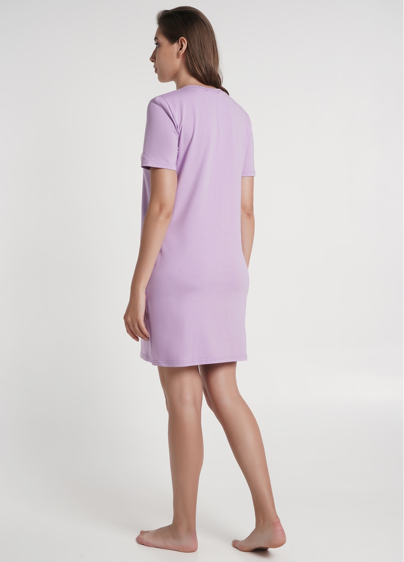 Ночная рубашка с карманами SPRING FLOWERS 8115/010 lilac (фиолетовый)