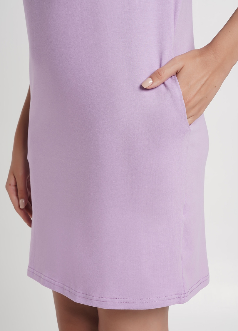 Ночная рубашка с карманами SPRING FLOWERS 8115/010 lilac (фиолетовый)