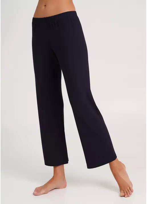 Брюки укороченные из вискозы FLAMINGO 4307/030 dark blue (синий)