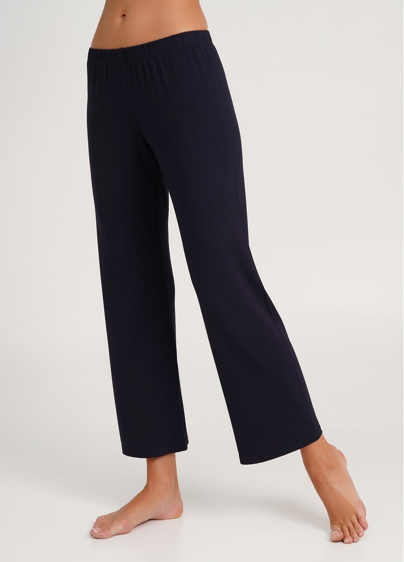 Штани укорочені з віскози FLAMINGO 4307/030 dark blue (синій)