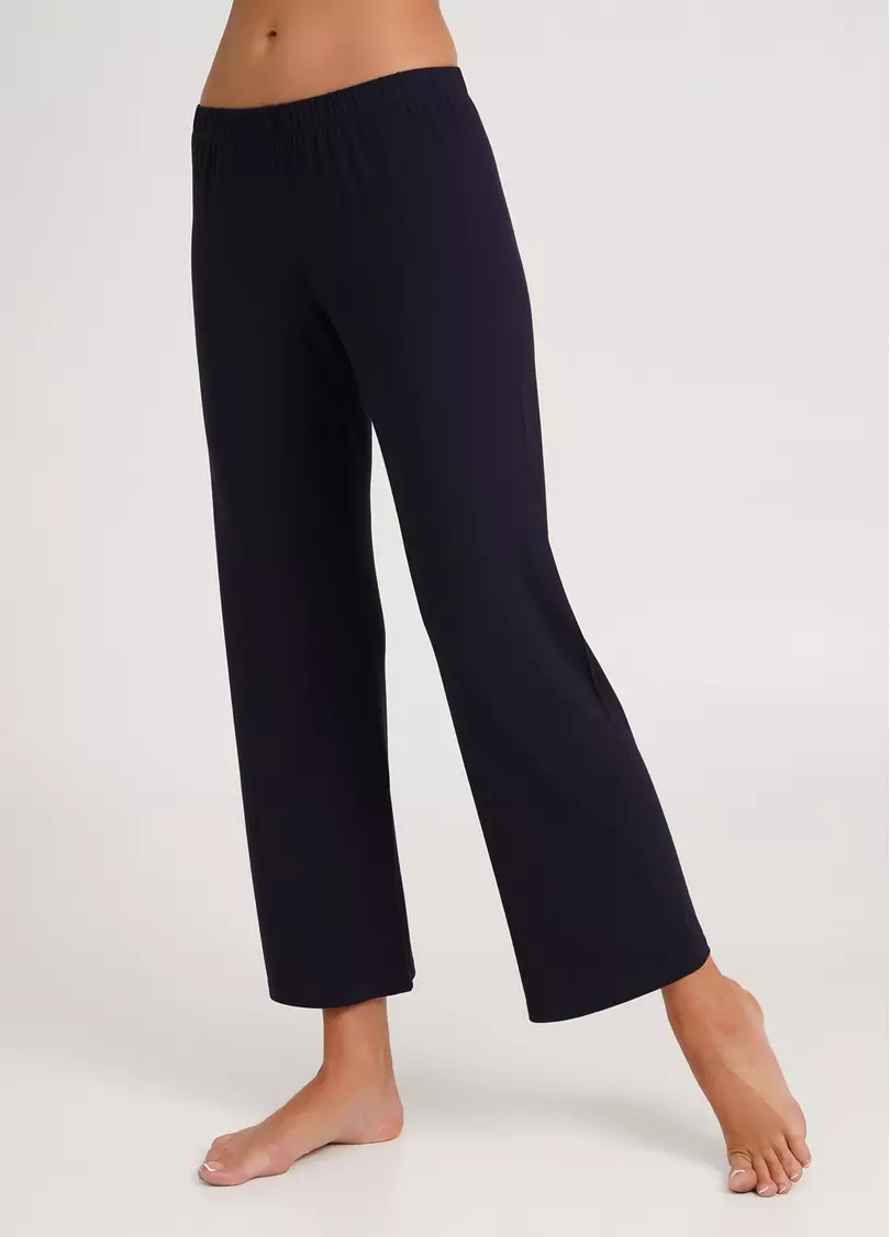 Брюки укороченные из вискозы FLAMINGO 4307/030 dark blue (синий)