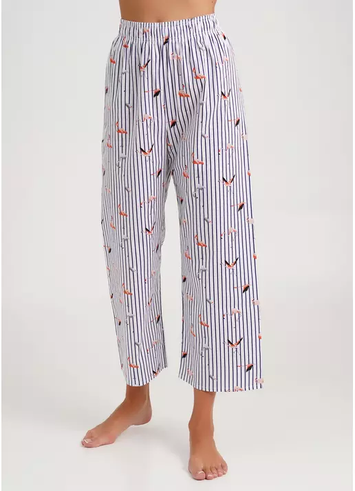 Штаны укороченные в полоску FLAMINGO 4318/010 dark blue stripe (синий)