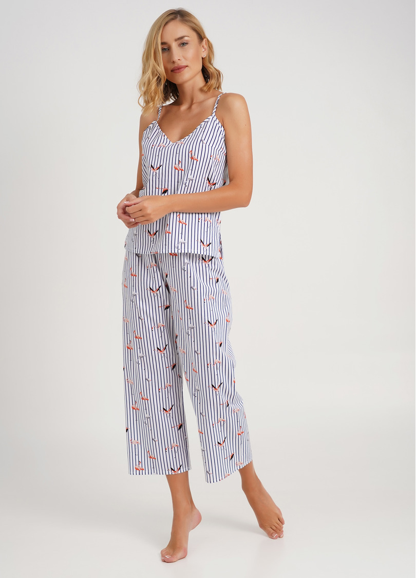 Штани укорочені в смужку FLAMINGO 4318/010 dark blue stripe (синій)