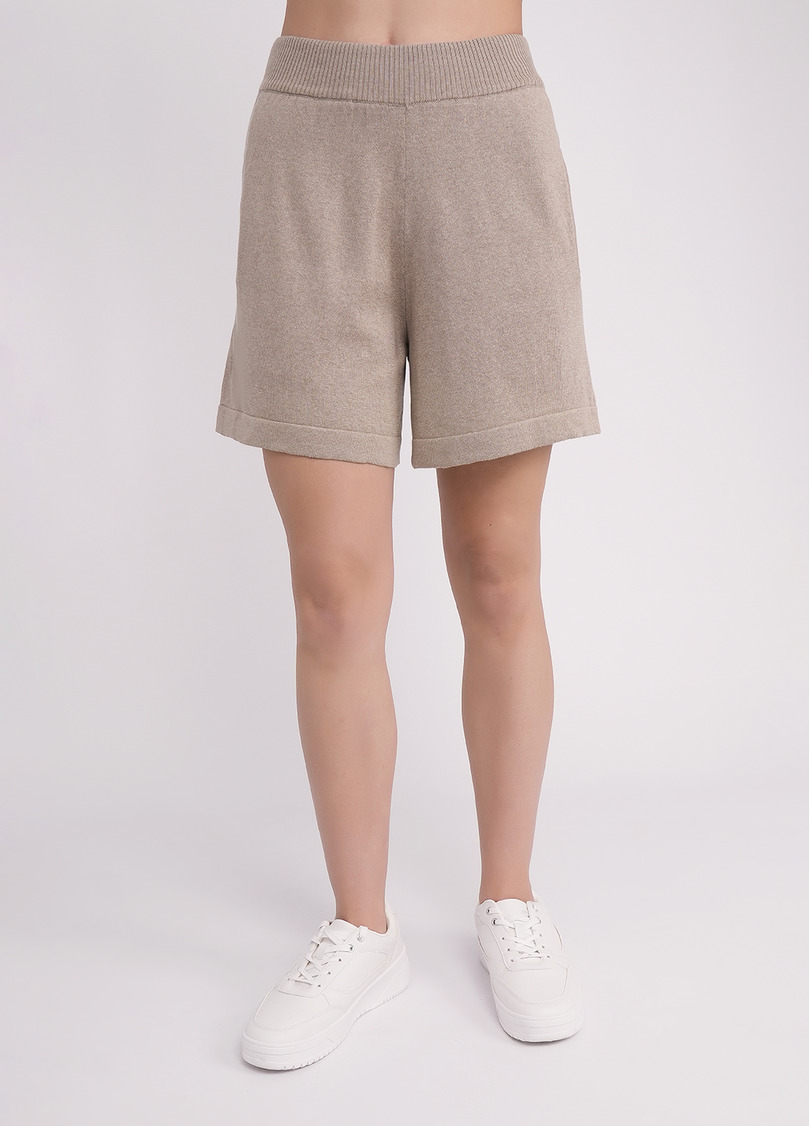 Шорты из вязаного трикотажа FREYJA CTN 4218/230 light brown (коричневый)