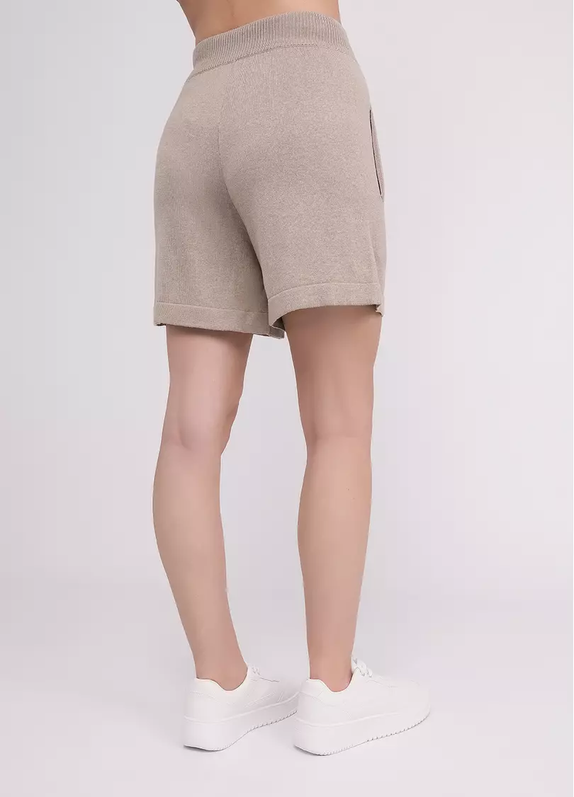 Шорты из вязаного трикотажа FREYJA CTN 4218/230 light brown (коричневый)