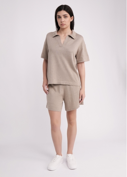 Шорти з в'язаного трикотажу FREYJA CTN 4218/230 light brown (коричневий)