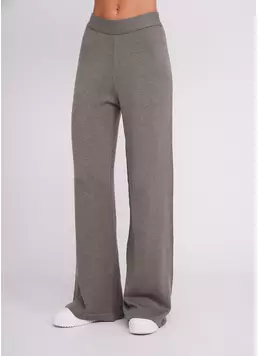 Прямі штани з в'язаного трикотажу FREYJA CTN 4327/230 grey (сірий)