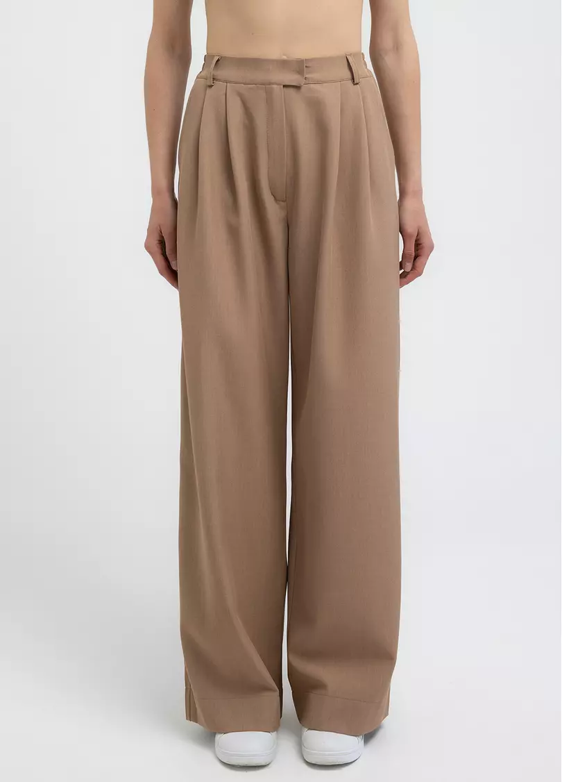 Широкие штаны GRACE 4338/200 camel (бежевый)