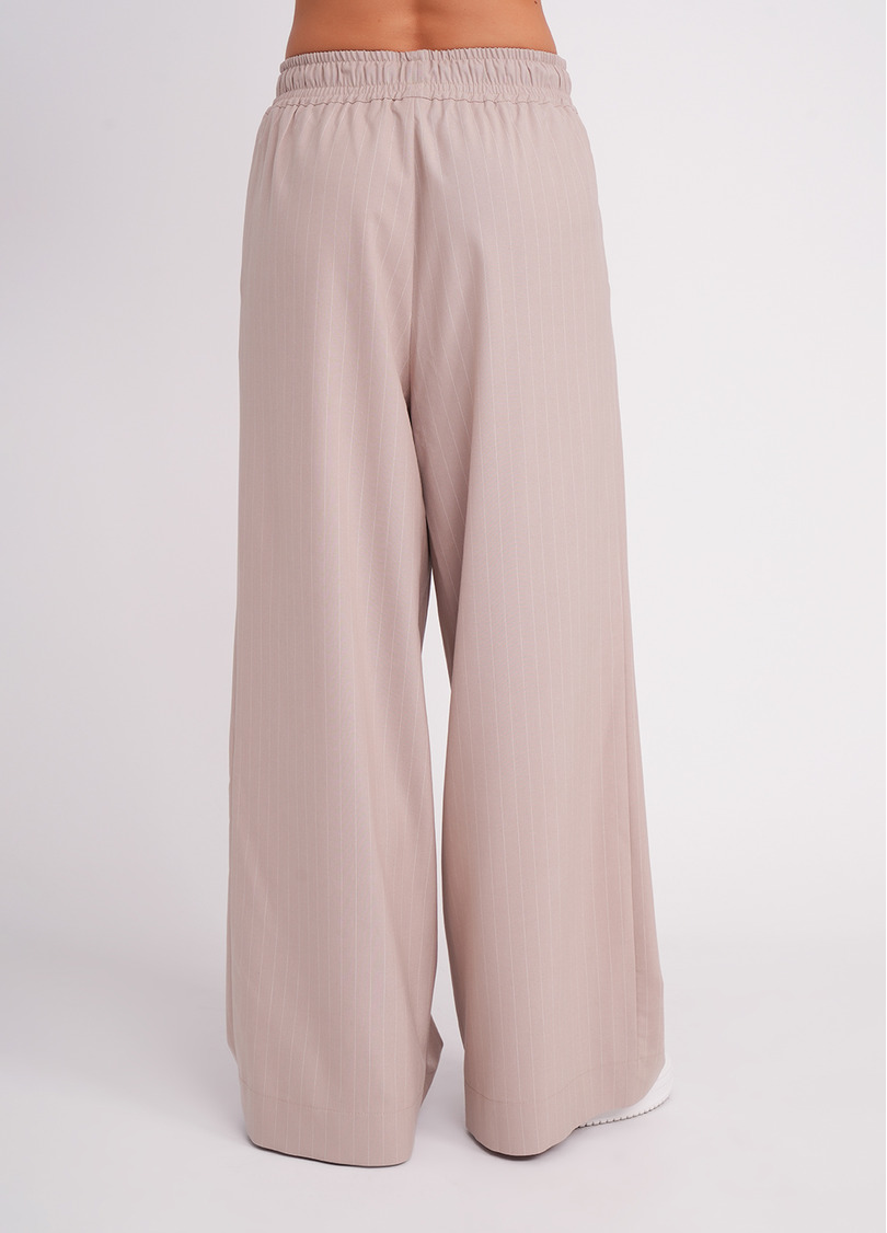 Штани-палаццо з високим вмістом віскози GRACEFUL TAILORING 4331/200 beige/stripe (бежевий)