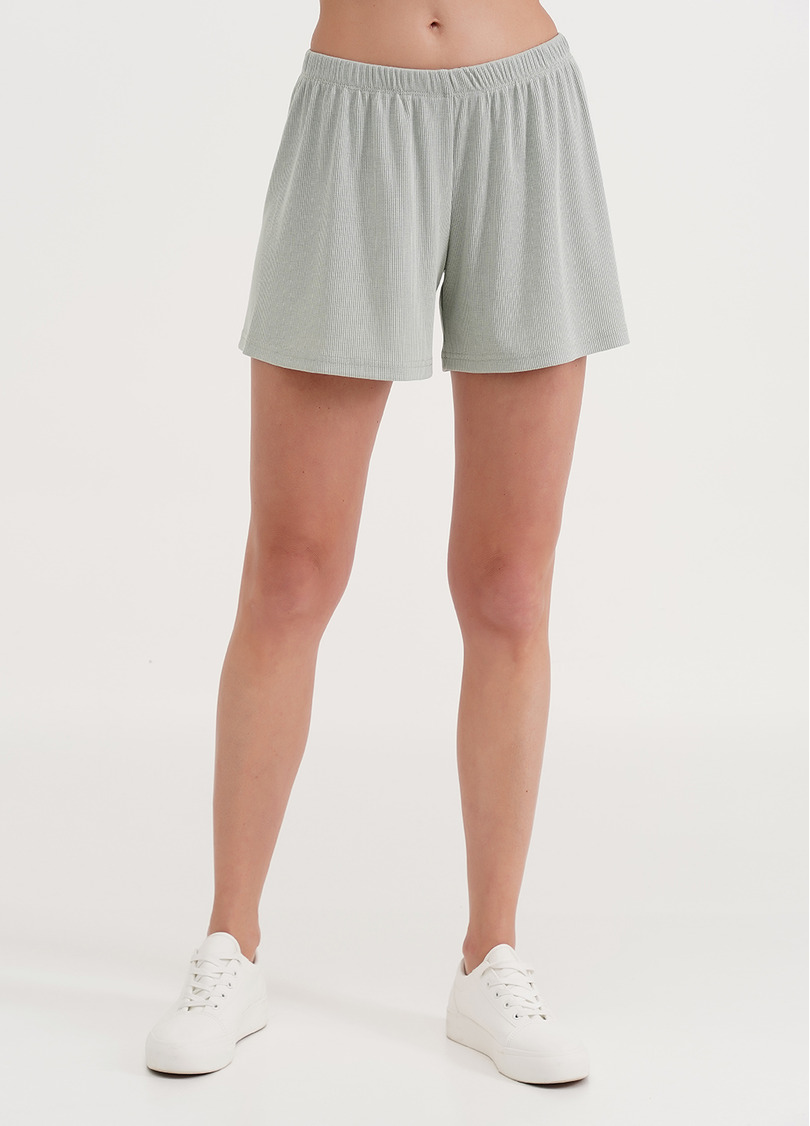 Короткі шорти в рубчик RIB 4209/010 mint (зелений)