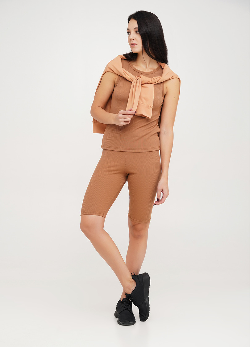 Велосипедні шорти в рубчик RIB 4210/010 camel (бежевий)