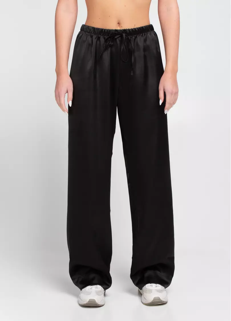 Шелковые штаны на кулиске ROYAL SILK 4332/050 black (черный)