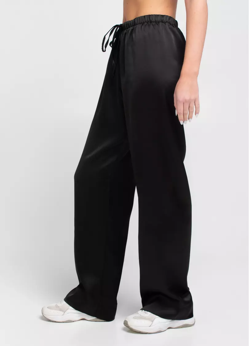 Шелковые штаны на кулиске ROYAL SILK 4332/050 black (черный)