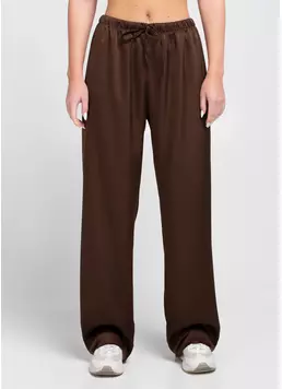 Шовкові штани на кулісці ROYAL SILK 4332/050 chocolate brown (коричневий)