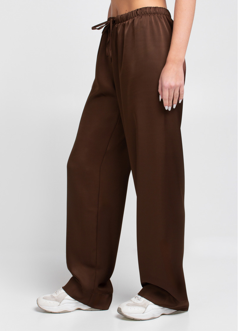 Шовкові штани на кулісці ROYAL SILK 4332/050 chocolate brown (коричневий)