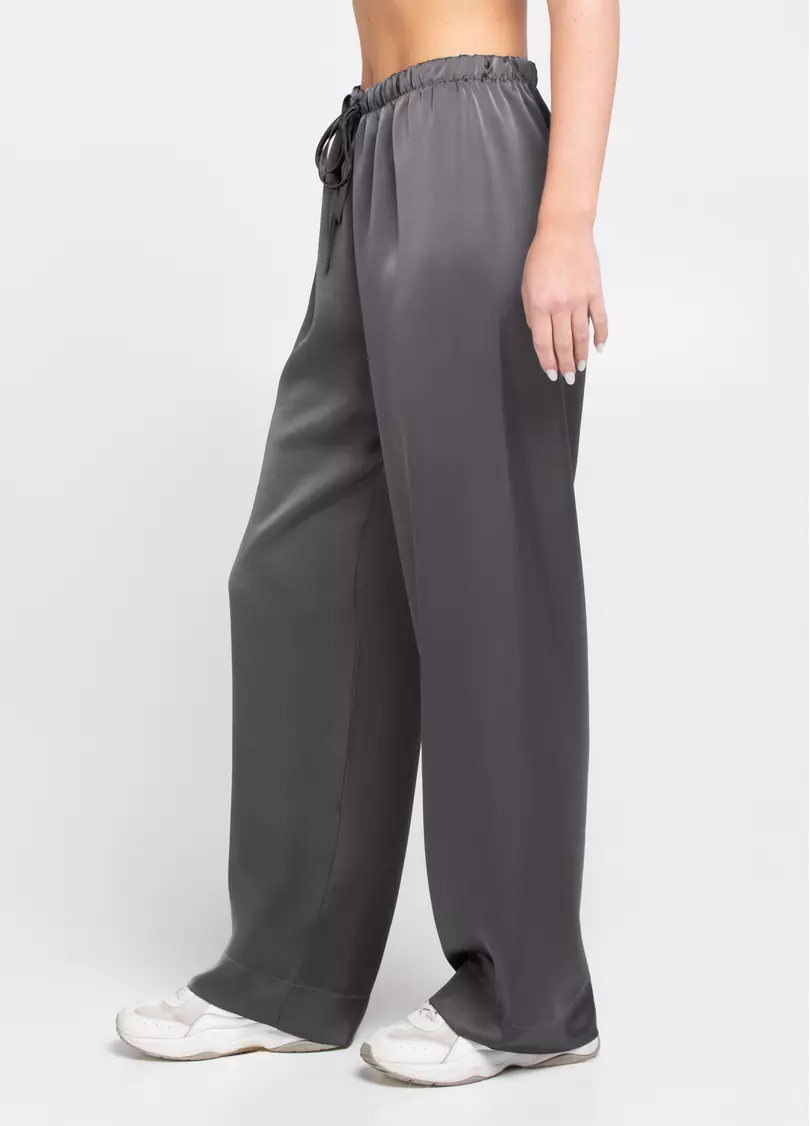 Шелковые штаны на кулиске ROYAL SILK 4332/050 graphite (серый)